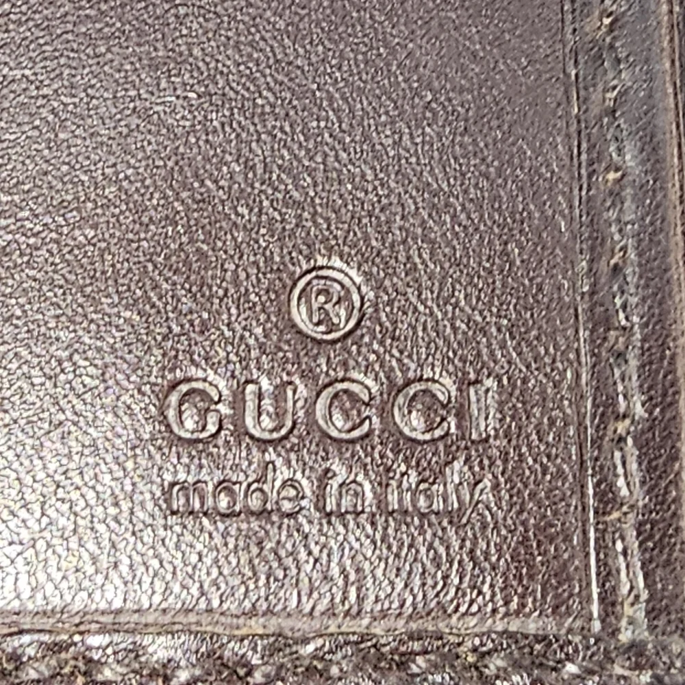 Gucci Guccissima‎ GG Long Wallet Handbag Leather Wristlet Crossbody - Picture 5 of 7